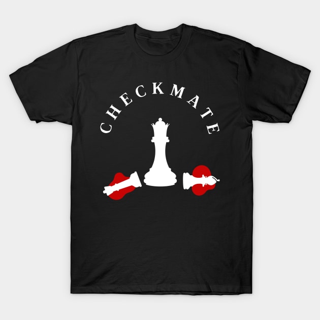 Queen's CheckMate T-Shirt by Love Ocean Design